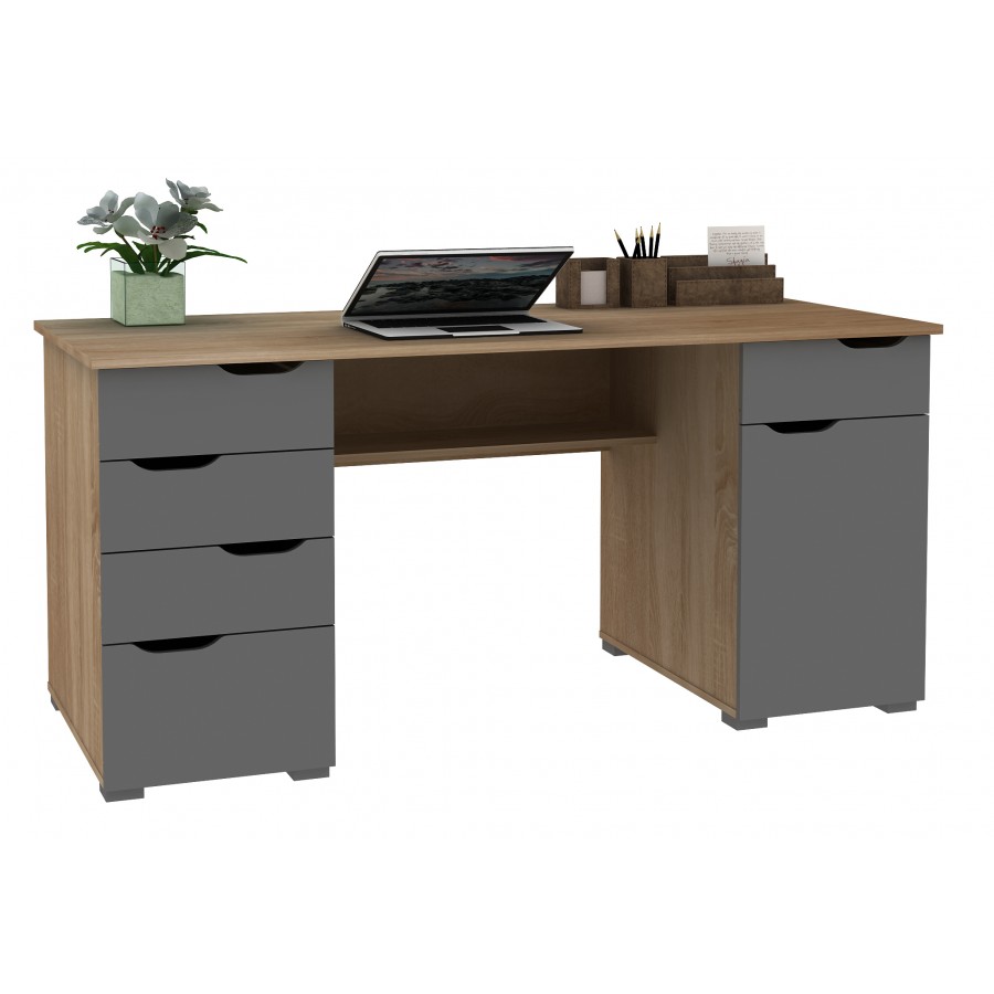 Kentucky Home Office Workstation Oak